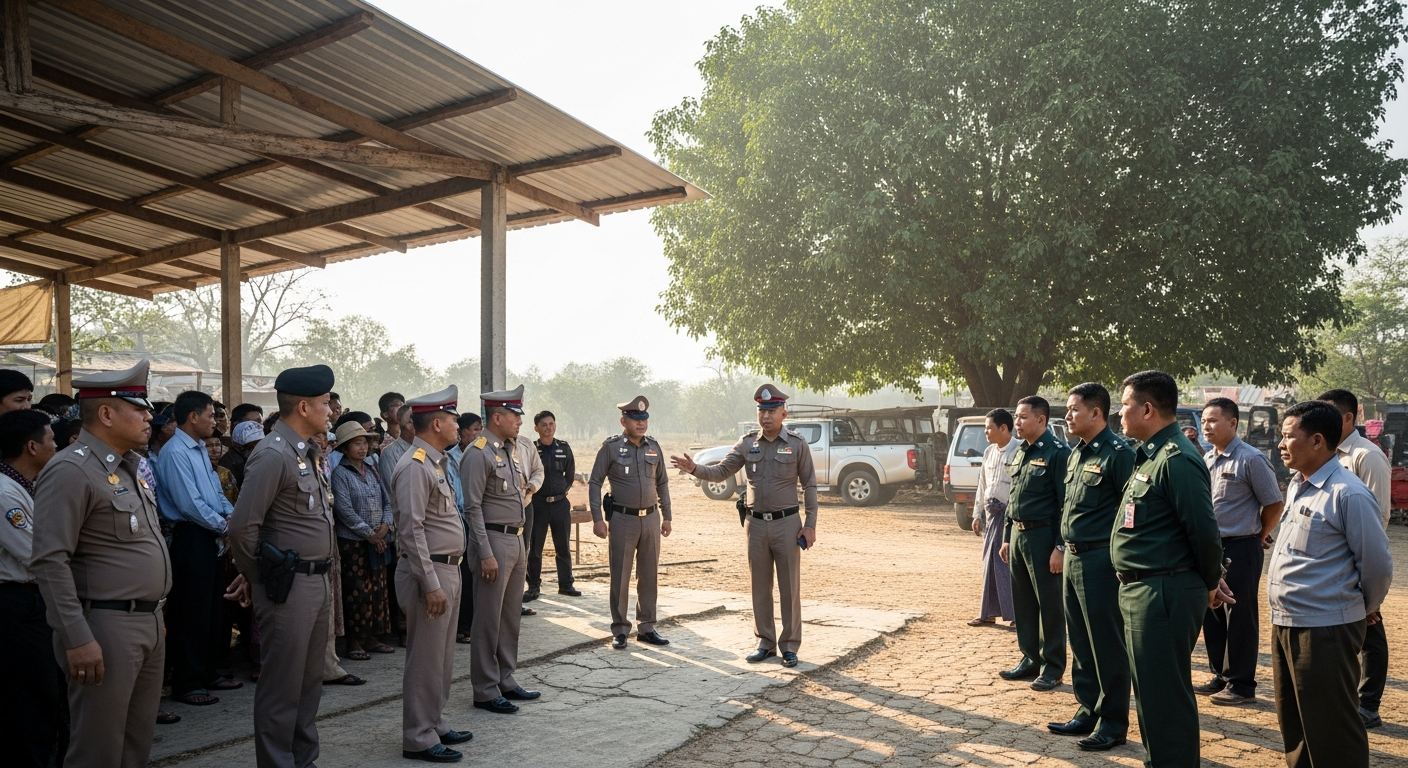 Таиландская полиция встретилась с властями Мьянмы после ареста 24 тайцев в отеле Тачилека