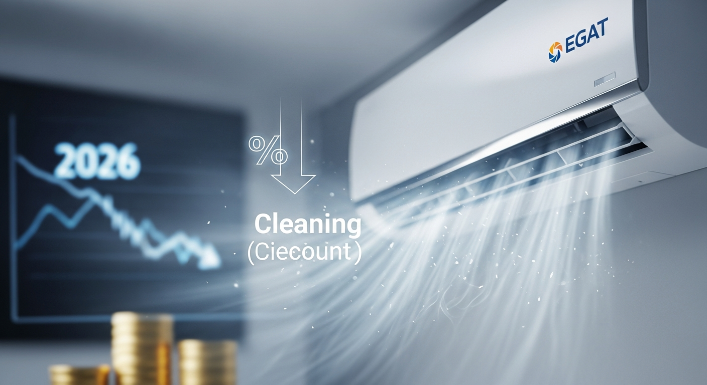 Акция «Чистка кондиционеров ради страны 2569»: скидка 300 бат от EGAT