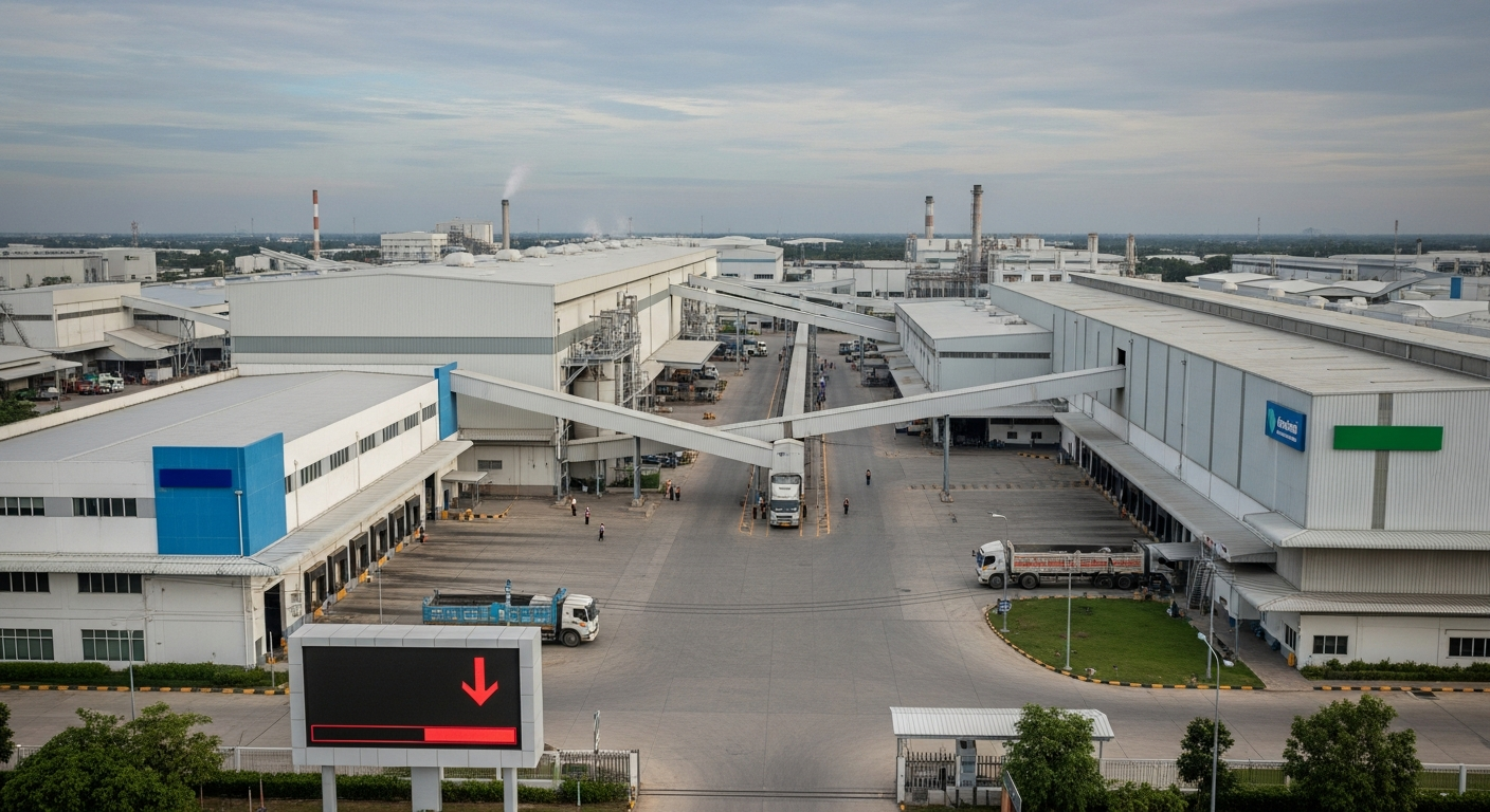 Промышленное производство в Таиланде неожиданно снизилось в феврале