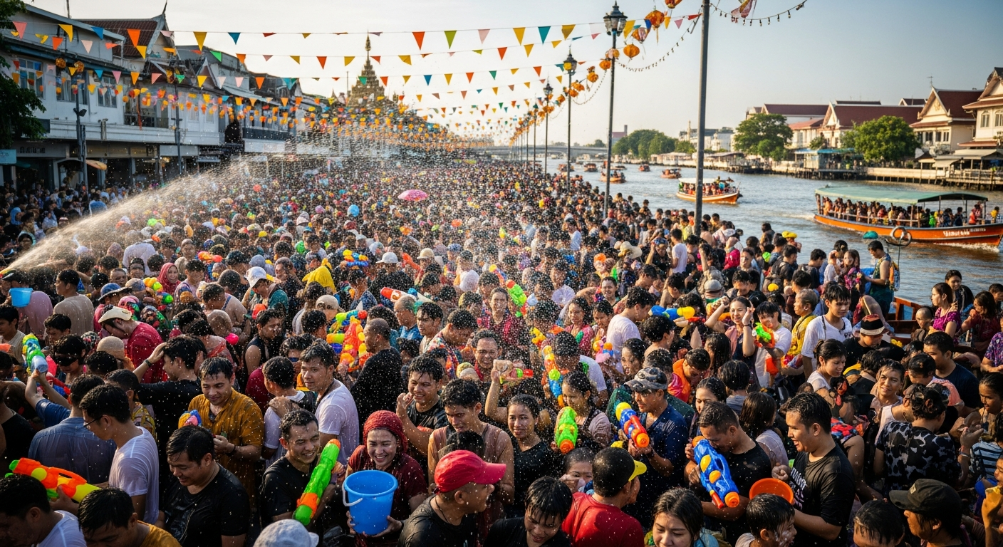 Фестиваль воды в Бангкоке возвращается с традиционными празднованиями Сонгкрана