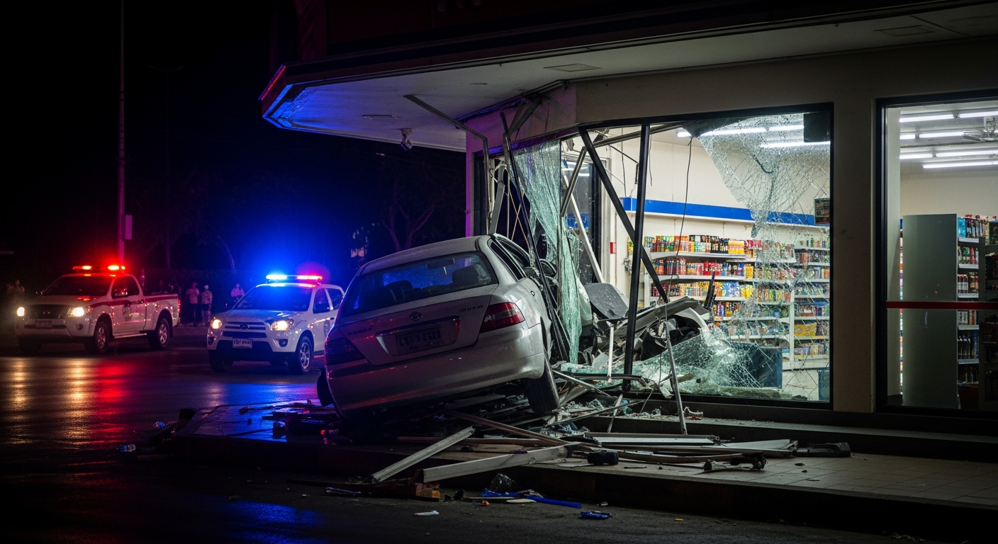 Женщина въехала на машине в магазин в Бангкоке, пострадали 8 человек