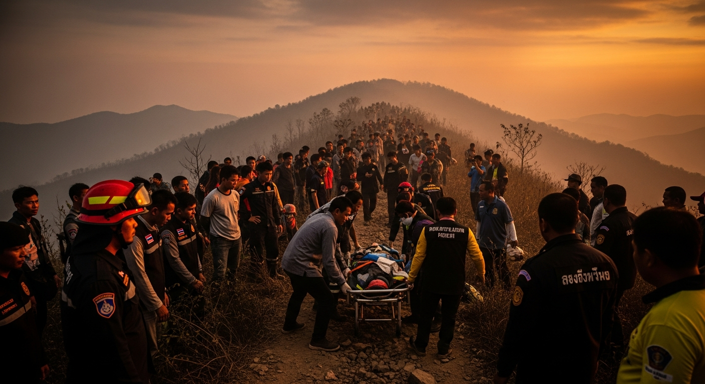 Пожарный-доброволец погиб от истощения на горе в Чиангмае