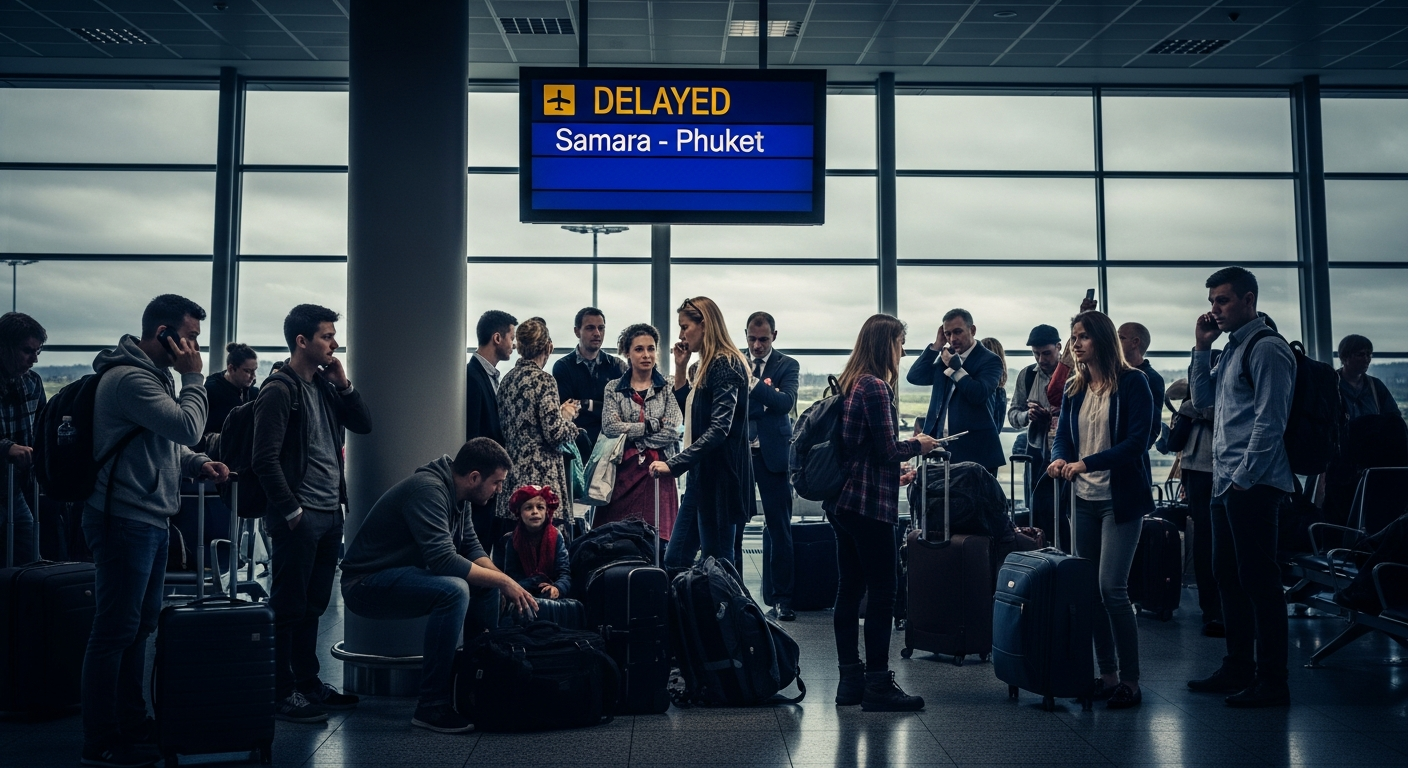 Задержки рейсов AZUR air на Пхукет из-за ограничений в Самаре