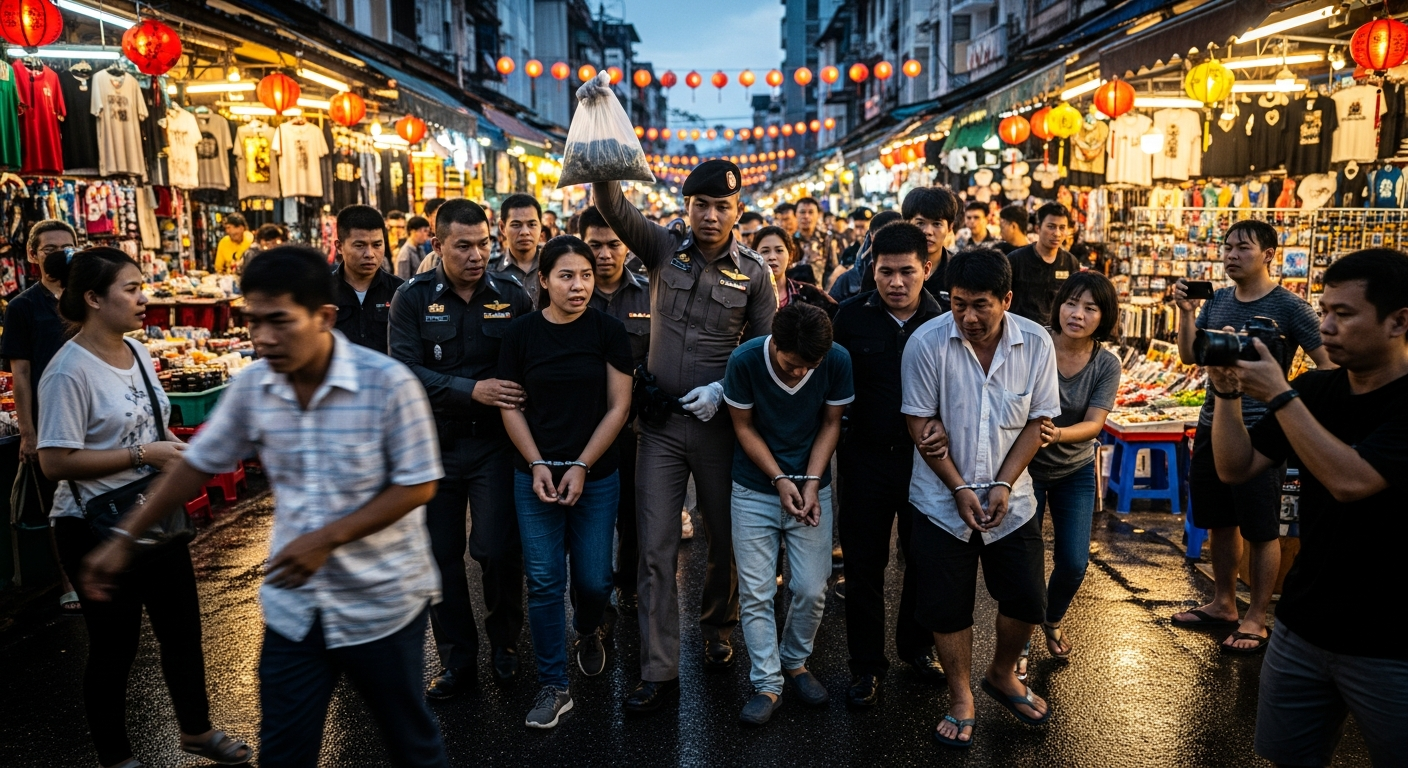В Пхукете арестован мужчина с 10 000 таблеток метамфетамина