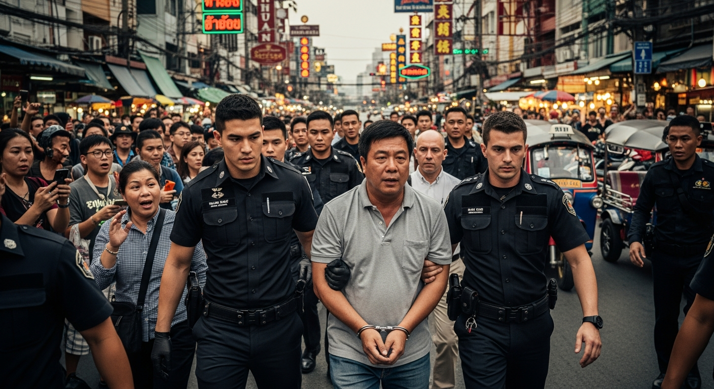 В Паттайе задержан китайский криминальный авторитет, связанный с онлайн-казино