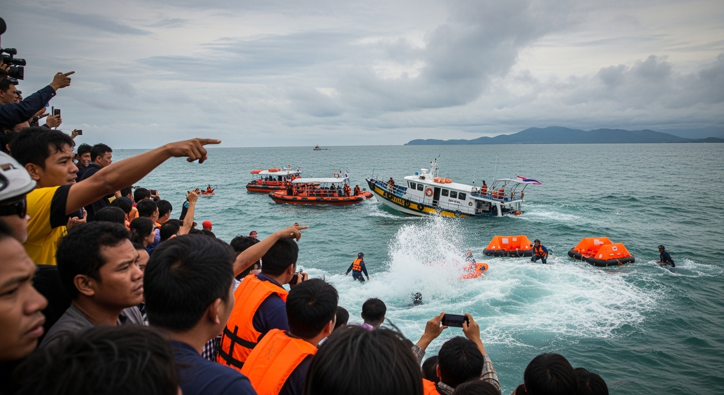 Паром до Ко Лан затонул после столкновения с пирсом, все пассажиры спасены