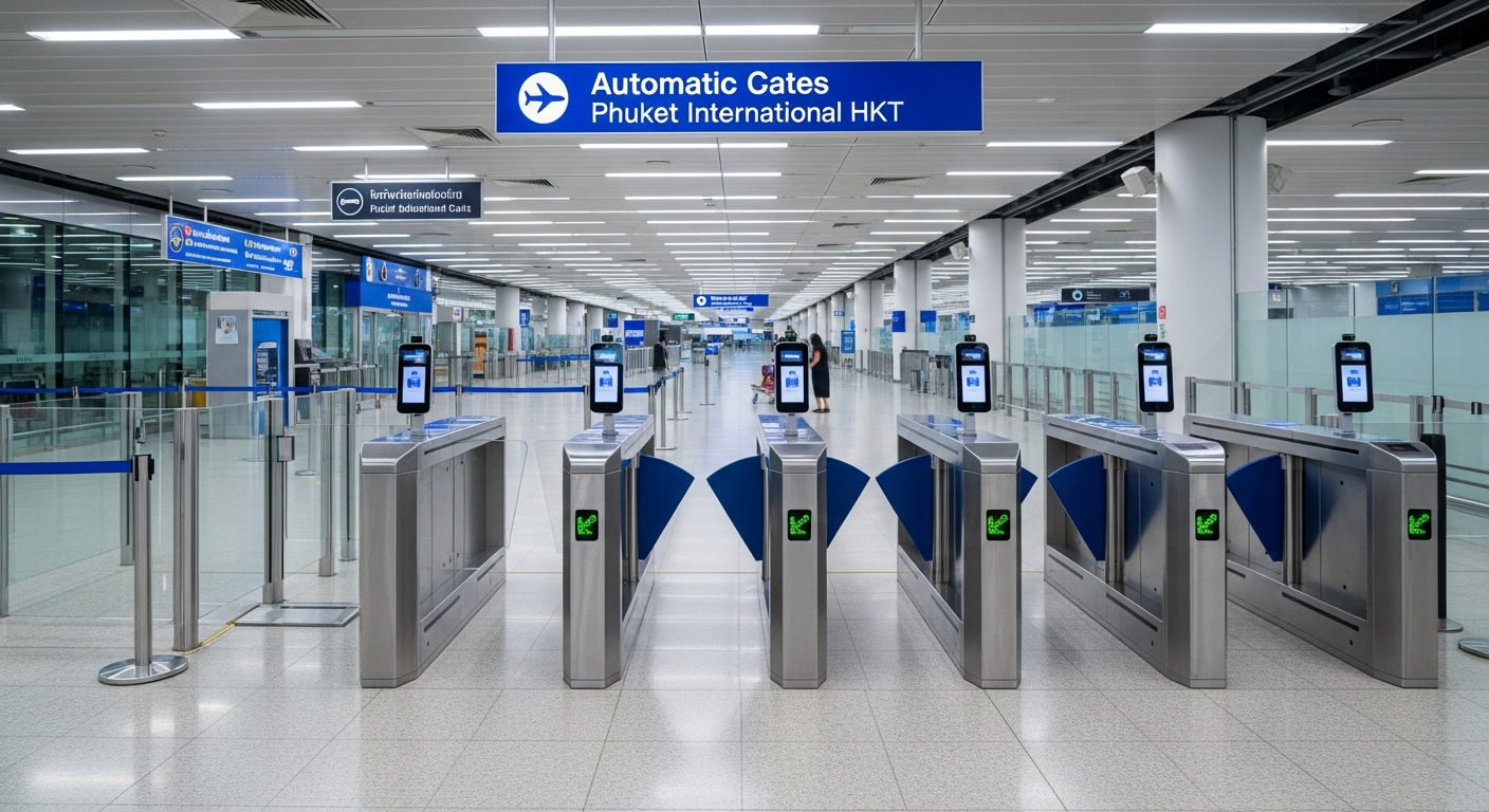 В аэропорту Пхукета появятся автоматические гейты для паспортного контроля
