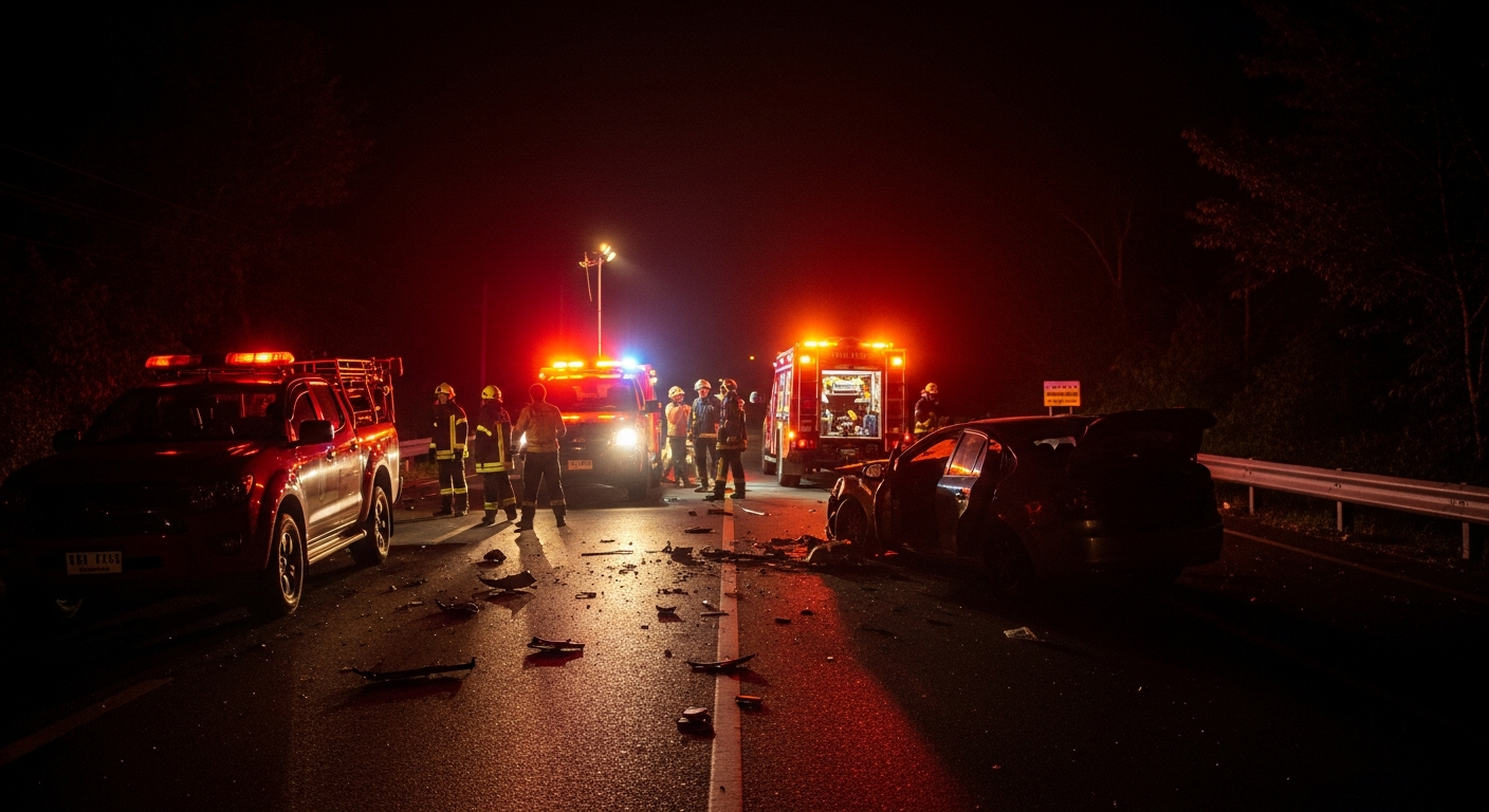 Страшное ДТП в Чианграе: три человека погибли в результате аварии на высокой скорости