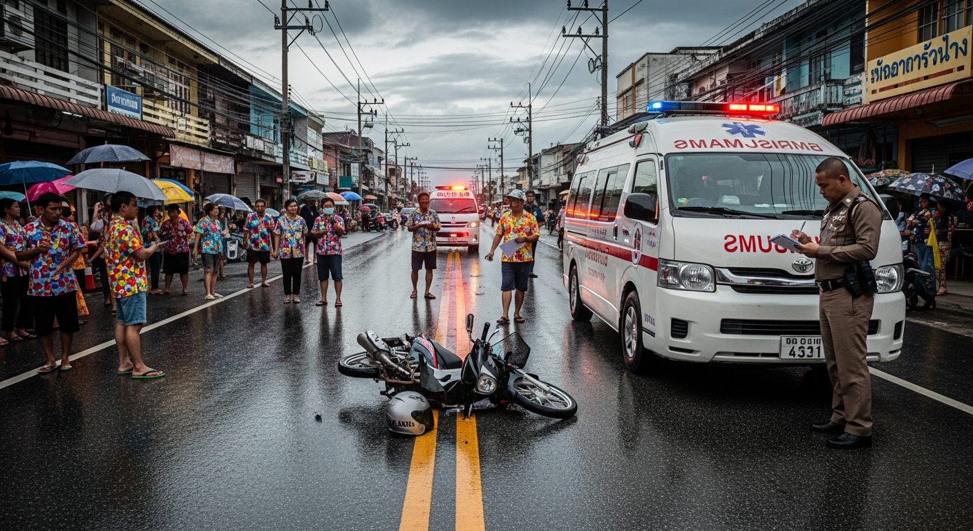 Четыре человека погибли, 28 пострадали в ДТП на Пхукете за первые шесть дней кампании «Семь дней опасности»