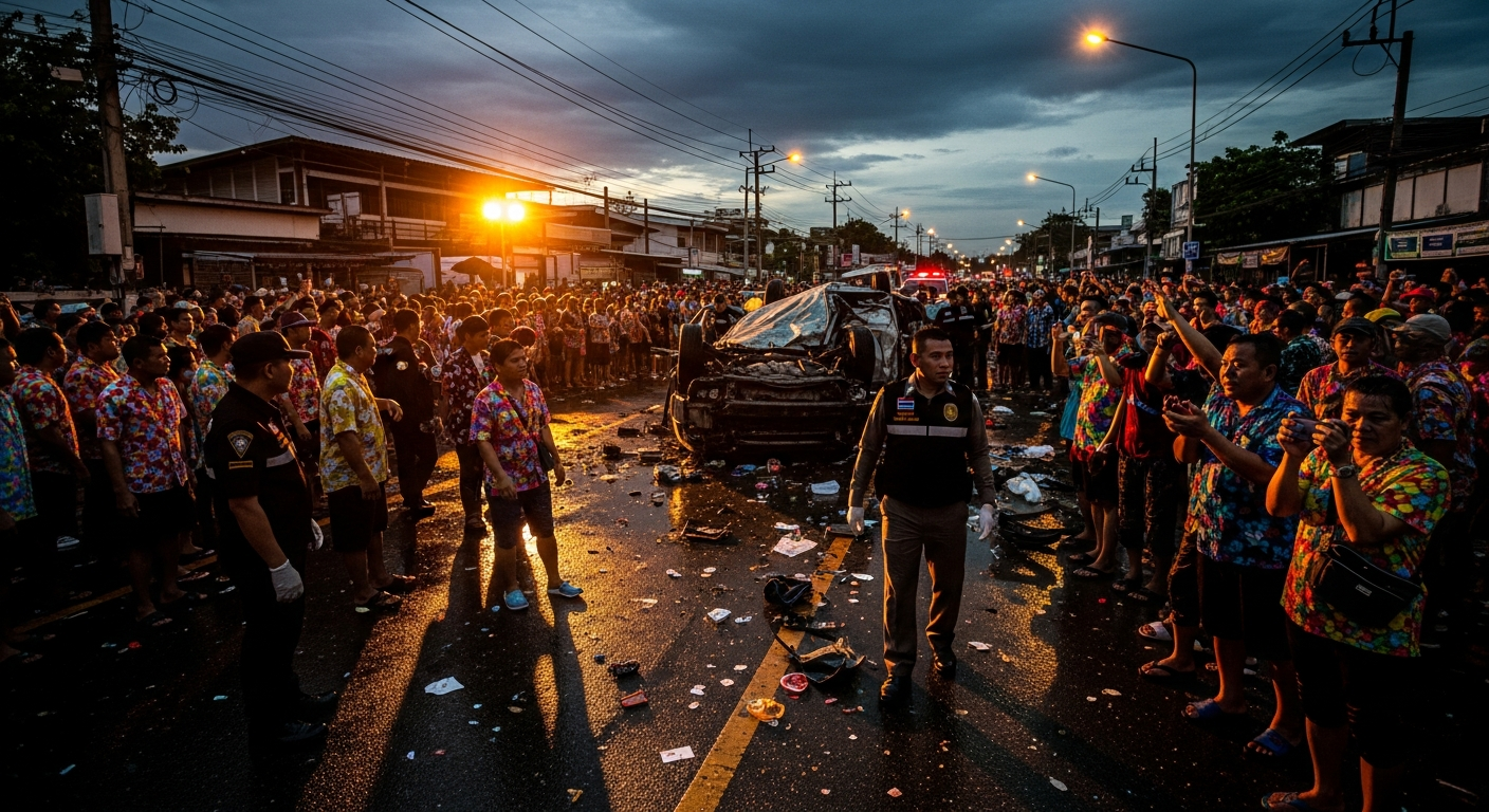 Чианг Рай: 10 ДТП за Шестой День Сонгкрана