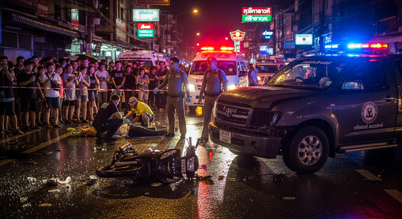 Китайский турист погиб в ДТП с грузовиком в Паттайе