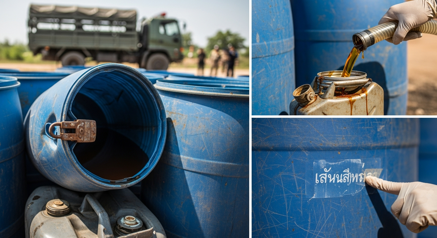 В Таиланде изъяли 3800 литров неоплаченного дизельного топлива у побережья Трата