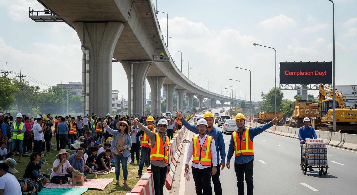 Надземная дорога On Nut – Lat Krabang почти готова к открытию