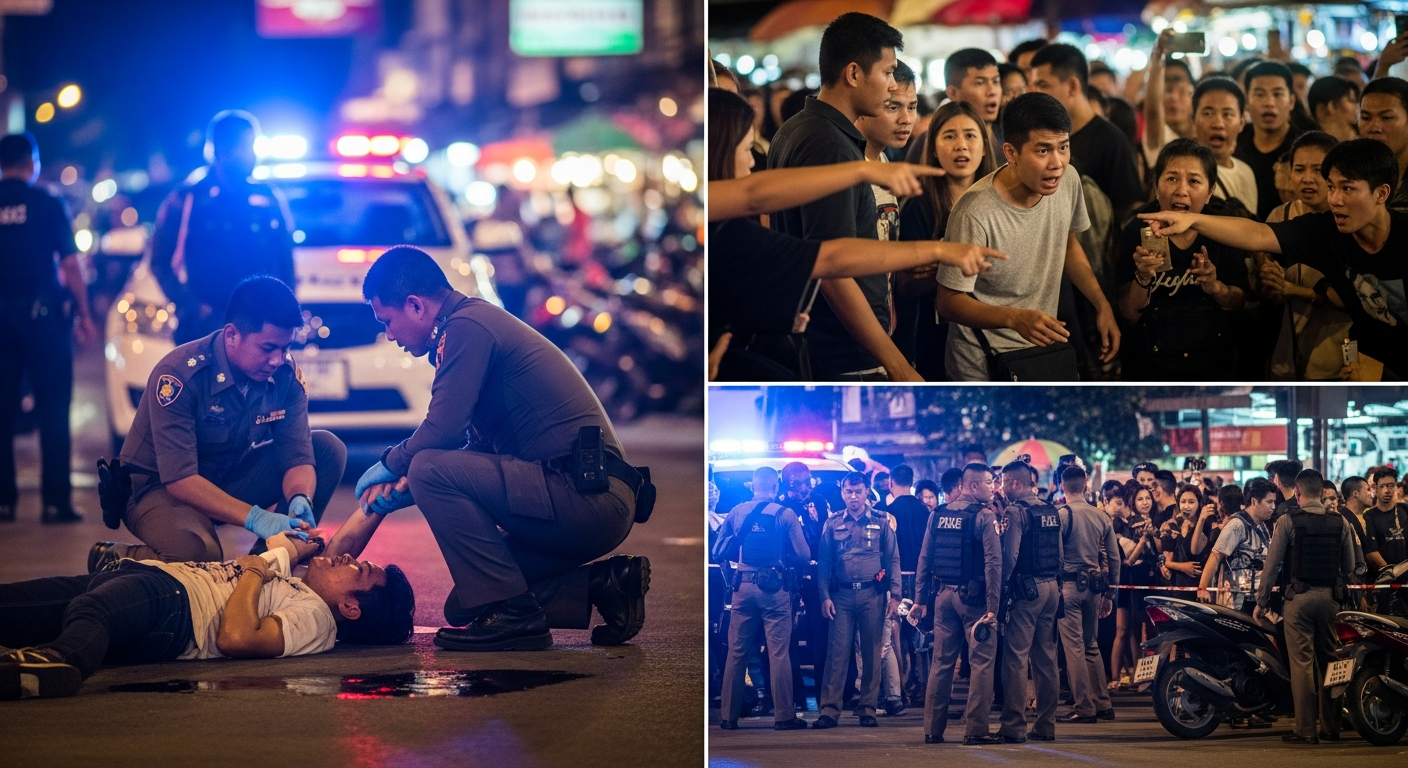 Полиция Пхукета разыскивает подозреваемых в двух нападениях с применением холодного оружия