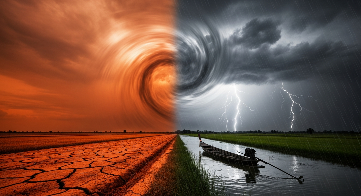 Риск экстремальных погодных явлений в Таиланде резко возрос