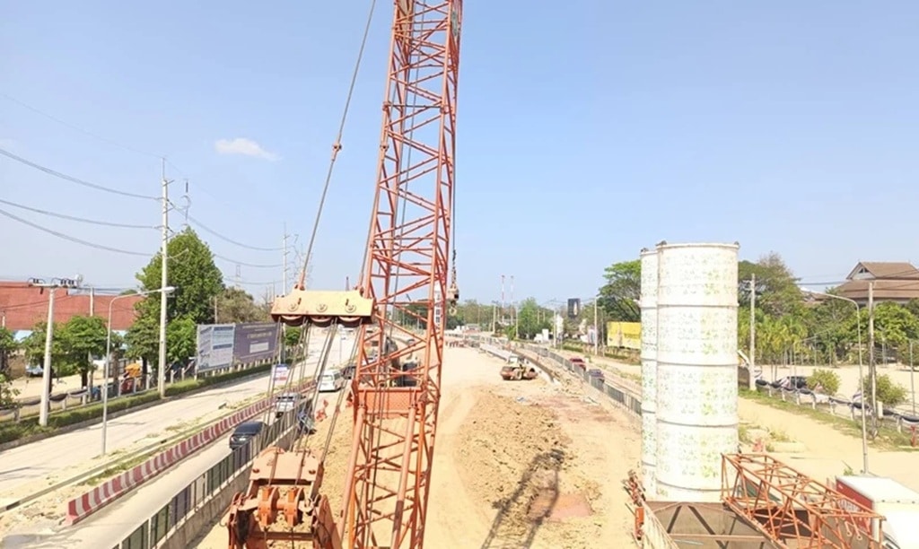 Строительство развязки у правительственного комплекса Чианграя завершено на 54%