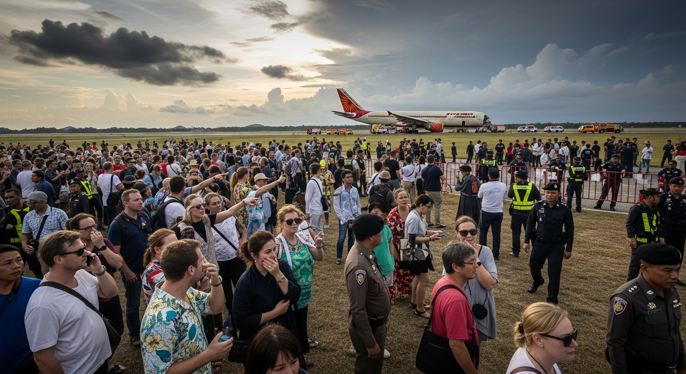 Air India Express совершил жесткую посадку в аэропорту Пхукета, пострадавших нет