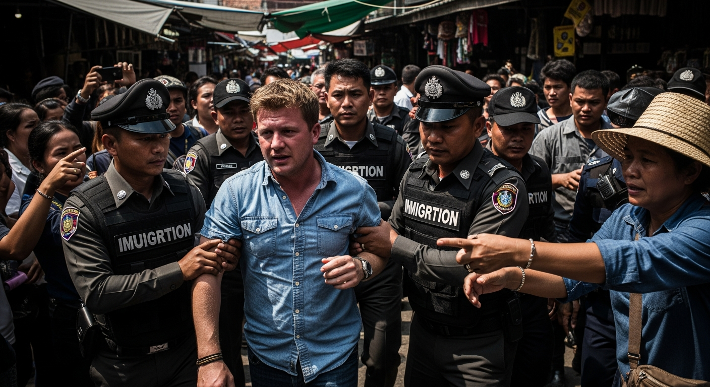 Иммиграционная полиция Чиангмая задержала британца, разыскиваемого за кражу и превышение срока пребывания