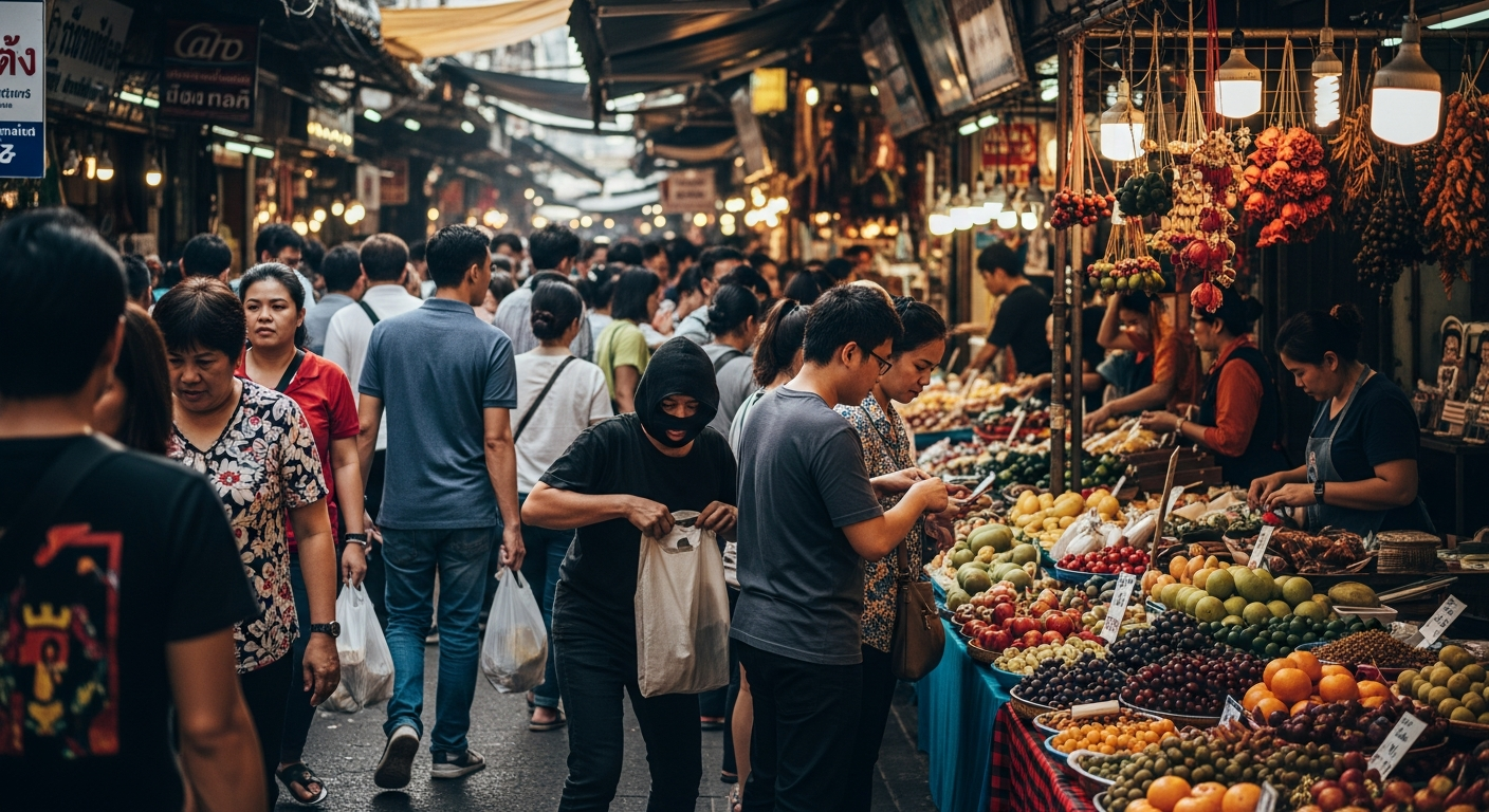В Таиланде девушка стала жертвой дерзкого ограбления посреди дня