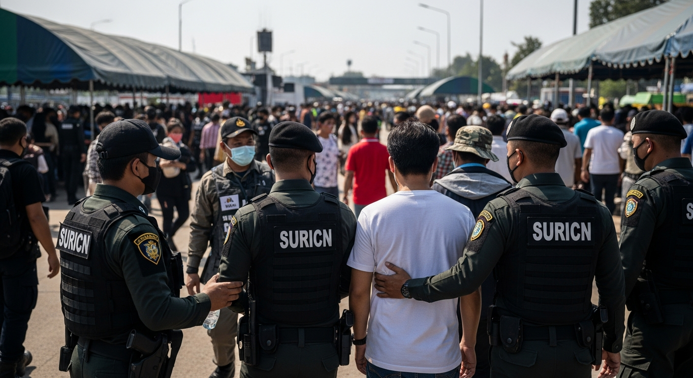 Таиланд демонстрирует борьбу с киберпреступностью на границе с Камбоджей