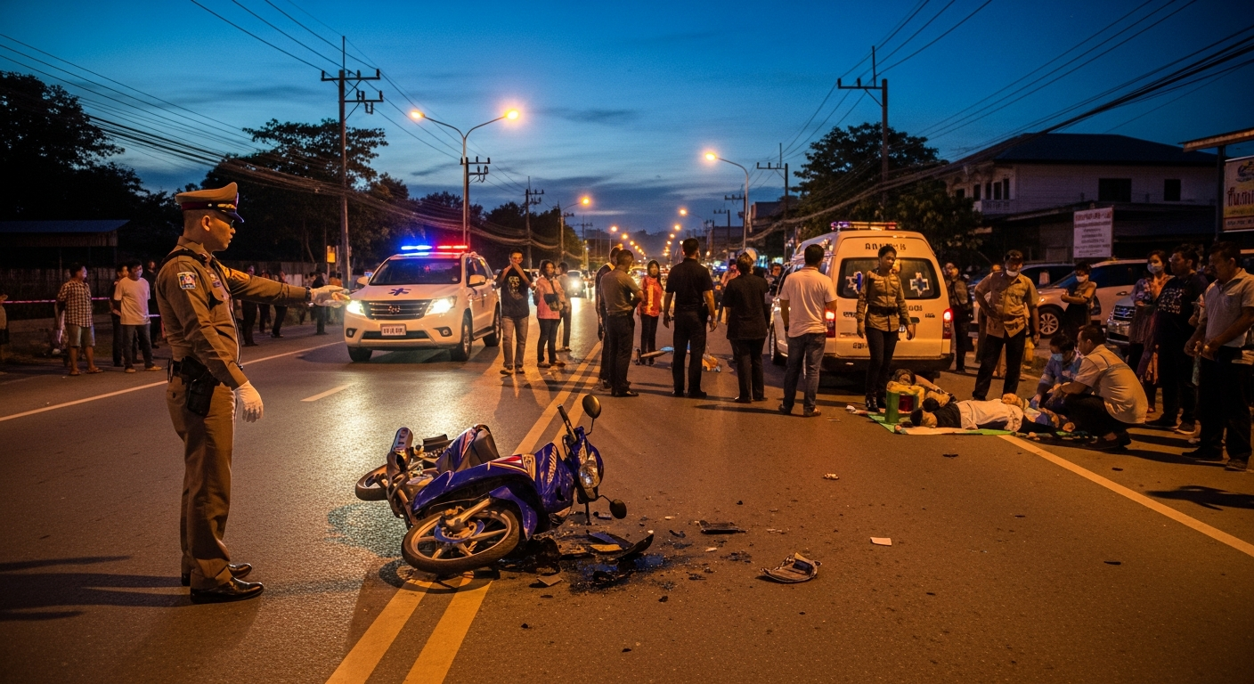 Смертельное ДТП на севере Таиланда: погибли два брата