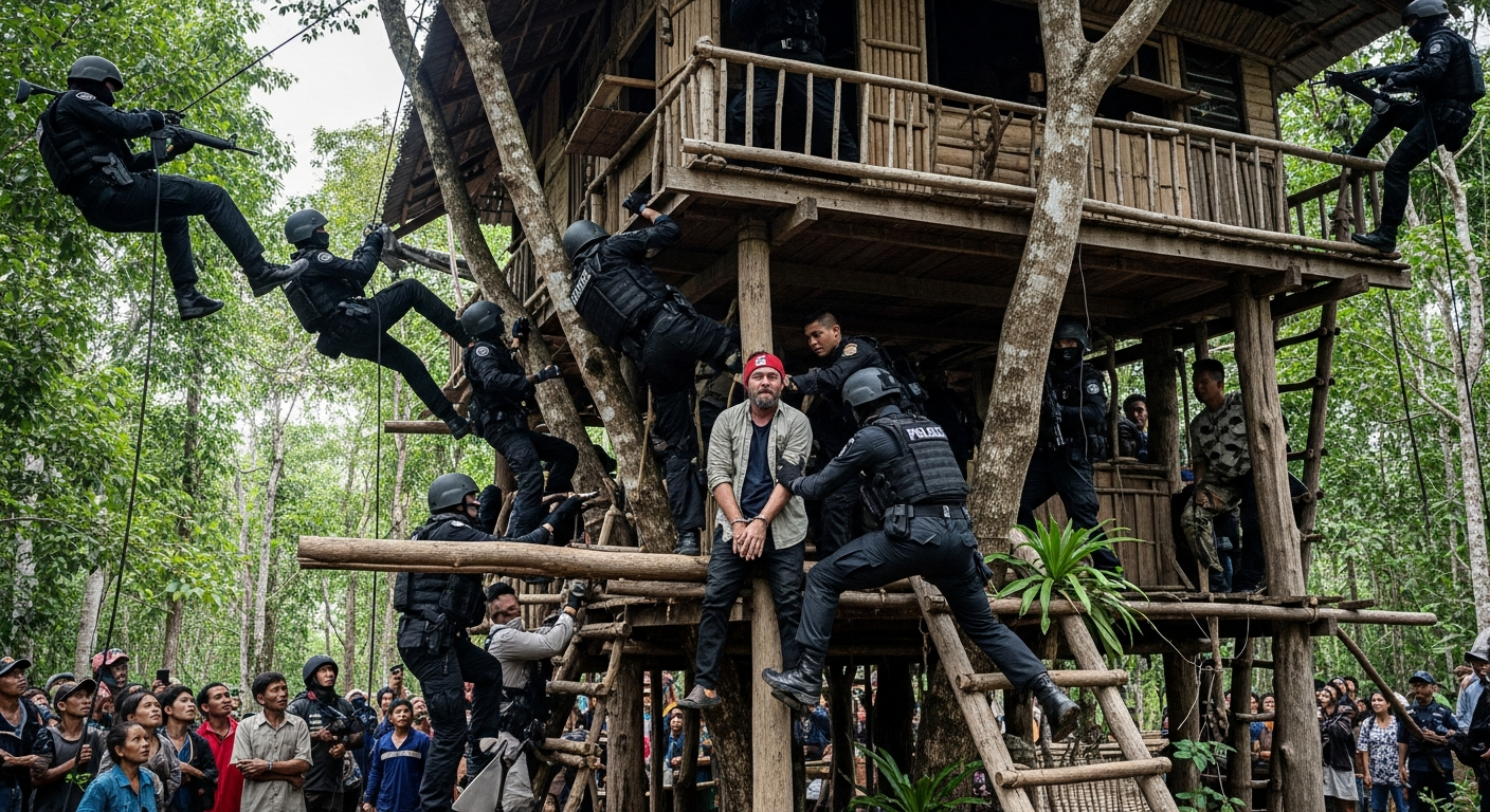В Таиланде задержан наемный убийца, скрывавшийся в домике на дереве