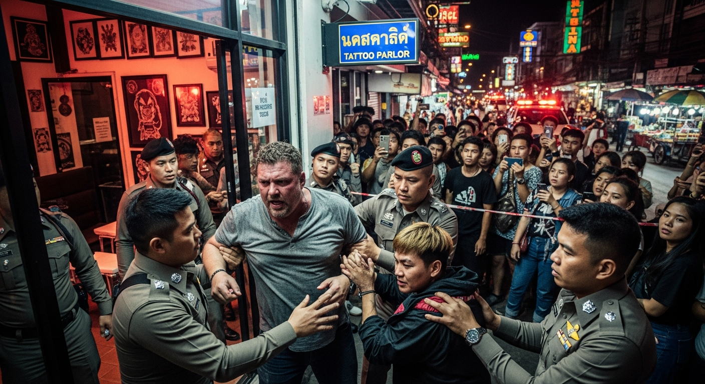 Российский турист напал на татуировщицу в Паттайе