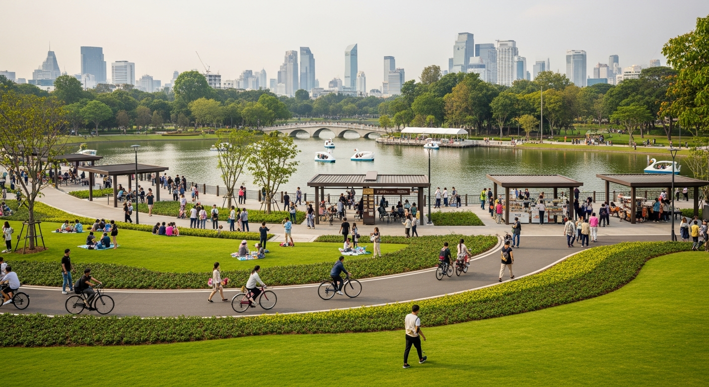 Обновленный парк Лумпини в Бангкоке: новые зоны и рост популярности среди туристов